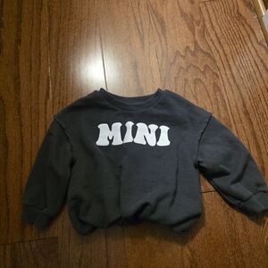 MINI Black Kids Sweatshirt - Logo Graphic Crewneck